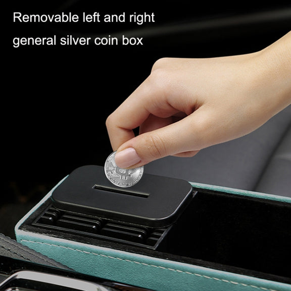 DE RAN FU Car Seat Storage Box Cup Holder Fur Citrine Phone Sundry Storage Box(Black)