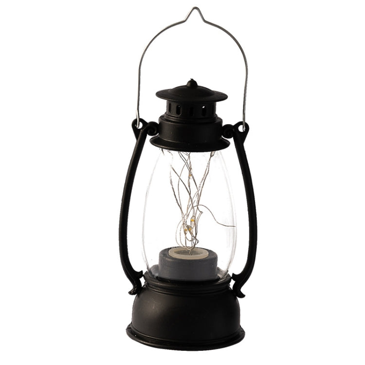 Retro Lantern Table Decoration Christmas Scene Decoration Simulation Oil Lamp(Black) - Decoration Lamps by PMC TechLife | Online Shopping South Africa | PMC TechLife
