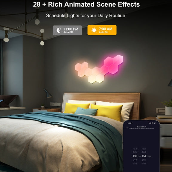 Gaming Ambient Light Smart Chiclet Backdrop Quantum Wall Light, Versions: Bluetooth(10 PCS/Set)