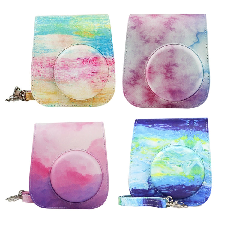 For Instax Mini11 / 9 / 8 PU Cortex Retro Camera Bag Protective Cover(Fantastic Cloud) - Leather Bag by CAIUL | Online Shopping South Africa | PMC TechLife