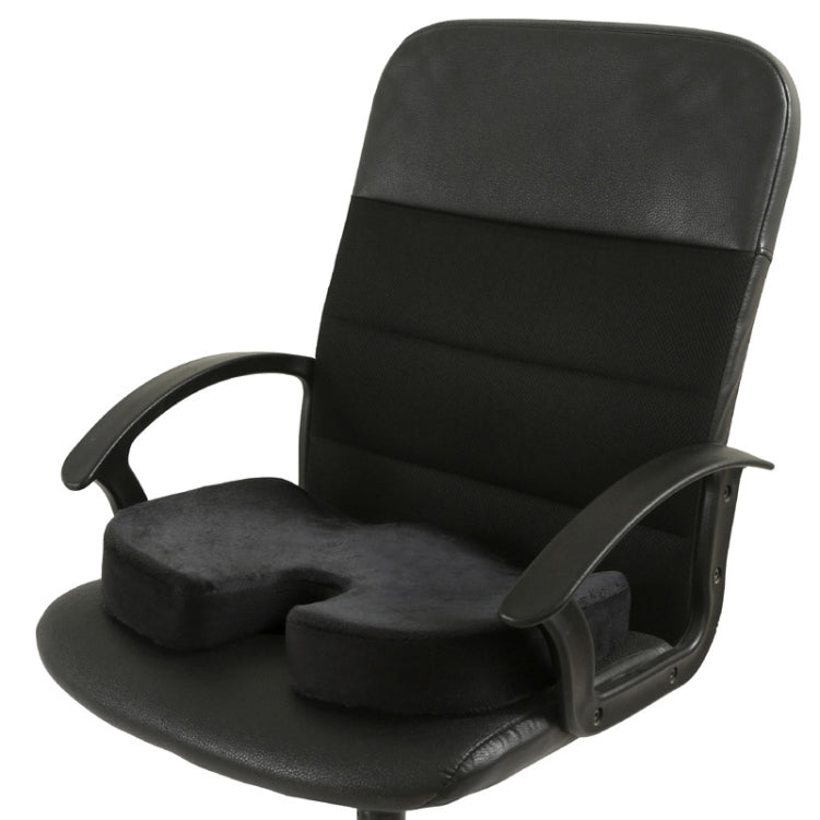 Office Gel Cushion Beauty Buttocks Anti-hemorrhoid Cushion(Super Soft Cloth Black) - Cushions & Pillows by PMC TechLife | Online Shopping South Africa | PMC TechLife | Buy Now Pay Later Mobicred