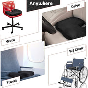Office Gel Cushion Beauty Buttocks Anti-hemorrhoid Cushion(Mesh Fabric  Black)