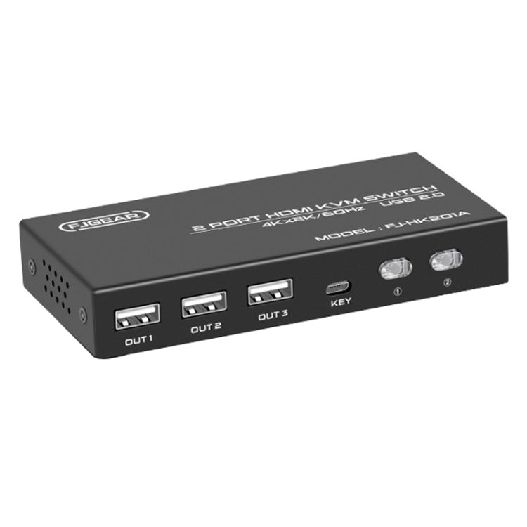 FJGEAR FJ-HK201A 60Hz HD Audio And Video HDMI To KVM Switcher - free shipping - PMC Jewellery - Order now!