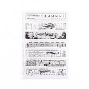 5 PCS Vintage Botanical Arrangement Handbook Clear Silicone Stamp(Goblet Years)