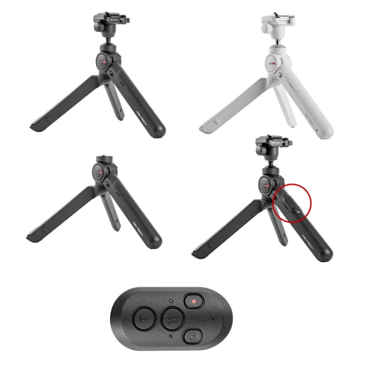 PGYTECH Camera Mobile Phone Desktop Pan Tilt Handheld Tripod, Specification: White