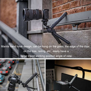 PGYTECH Camera Mobile Phone Desktop Pan Tilt Handheld Tripod, Specification: White