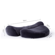 3D Slow Rebound Memory Foam Heating Massage Pillow(Deep Gray)