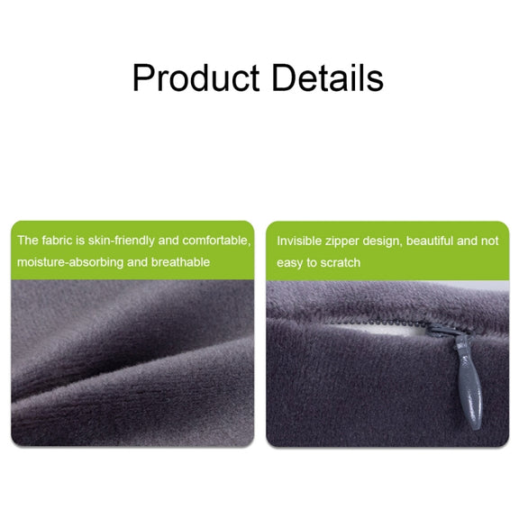3D Slow Rebound Memory Foam Heating Massage Pillow(Deep Gray)