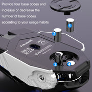K-Snake Q18 9 Keys 6400DPI Glowing Machine Wired Gaming Mouse, Cable Length: 1.5m(Black)