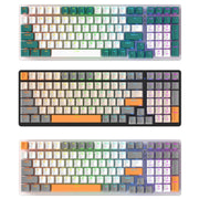 ZIYOU LANG  K3 100 Keys Game Glowing Wired Mechanical Keyboard, Cable Length: 1.5m, Style: Water Green Version Green Axis