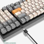 ZIYOU LANG  K3 100 Keys Game Glowing Wired Mechanical Keyboard, Cable Length: 1.5m, Style: Water Green Version Green Axis