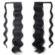 MST08 Adhesive Tie-On Wigs Ponytail Fluffy Long Curly Wigs High-Ponytail(1B) - free shipping - PMC TechLife - Order now!