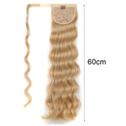 MST08 Adhesive Tie-On Wigs Ponytail Fluffy Long Curly Wigs High-Ponytail(27H613)