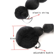 DLMW01 Bubble Shape Shaggy Wig Ponytail Drawstring Long Ponytail Wigs, Spec: 4