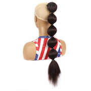 DLMW01 Bubble Shape Shaggy Wig Ponytail Drawstring Long Ponytail Wigs, Spec: 33