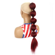 DLMW01 Bubble Shape Shaggy Wig Ponytail Drawstring Long Ponytail Wigs, Spec: BUG