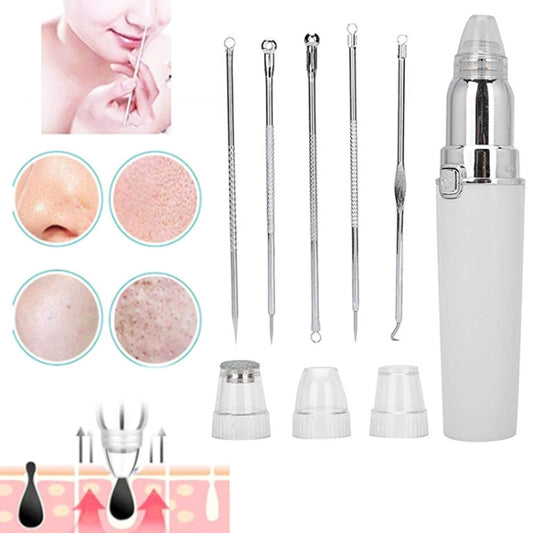 HD-3138 Electric Pore Cleaning Instrument Hot Compress To Export Acne Removing Blackhead Beauty Instrument(White) - free shipping - PMC Jewellery - Order now!
