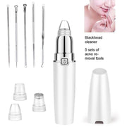 HD-3138 Electric Pore Cleaning Instrument Hot Compress To Export Acne Removing Blackhead Beauty Instrument(White)