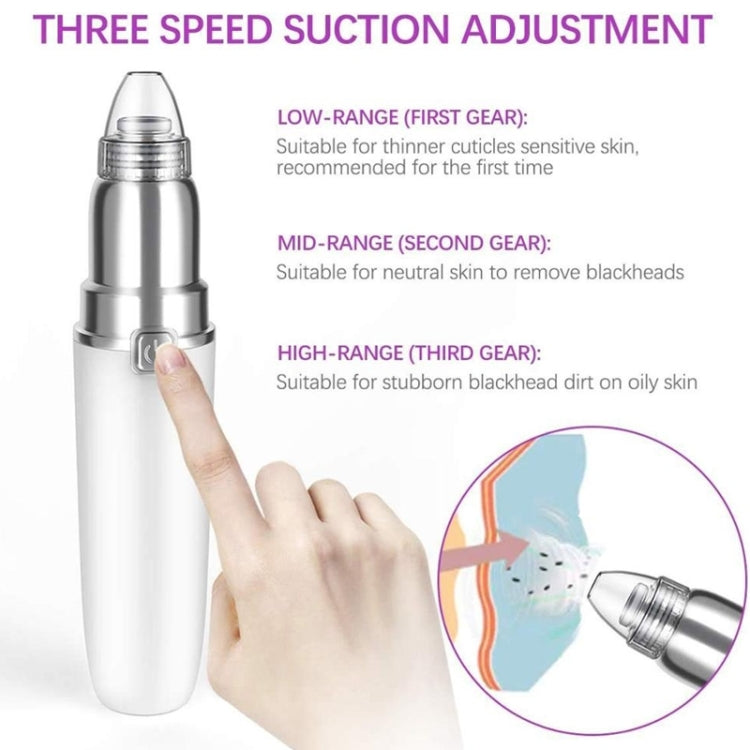 HD-3138 Electric Pore Cleaning Instrument Hot Compress To Export Acne Removing Blackhead Beauty Instrument(White) - free shipping - PMC Jewellery - Order now!