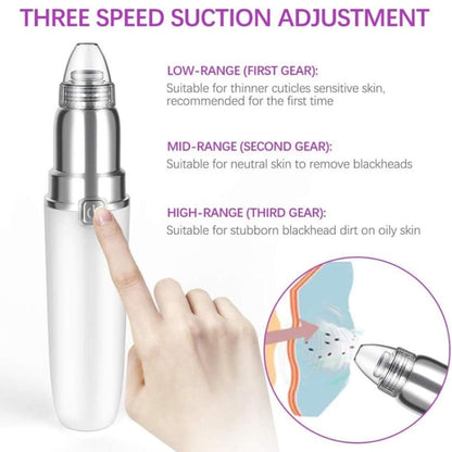 HD-3138 Electric Pore Cleaning Instrument Hot Compress To Export Acne Removing Blackhead Beauty Instrument(White) - free shipping - PMC Jewellery - Order now!