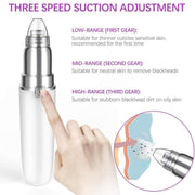 HD-3138 Electric Pore Cleaning Instrument Hot Compress To Export Acne Removing Blackhead Beauty Instrument(White)