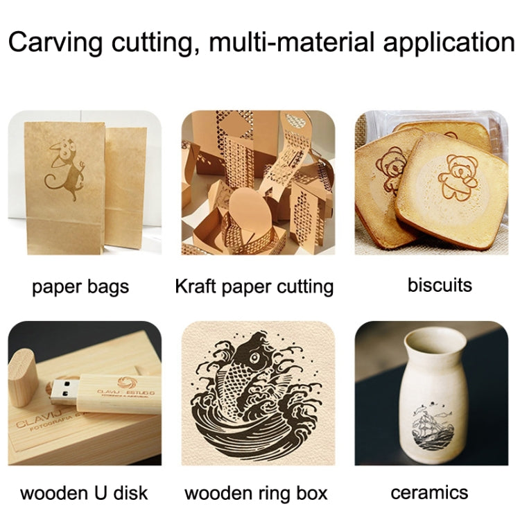 DAJA DJ7 7W Non-metal Laser Carvings Mini Marking Machine Can Cut Wood Board Paper Leather, US Plug - free shipping - PMC Jewellery - Order now!