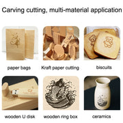 DAJA DJ7 7W Non-metal Laser Carvings Mini Marking Machine Can Cut Wood Board Paper Leather, US Plug