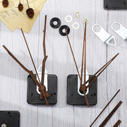 Quartz Clock Dial Repair Kit DIY Wall Clock Parts,Spec: Movement+S03 Wooden Needle