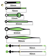 Shaft Length 18.5mm Quartz Clock Silent Movement + Luminous Hands DIY Kit,Spec: Movement+616