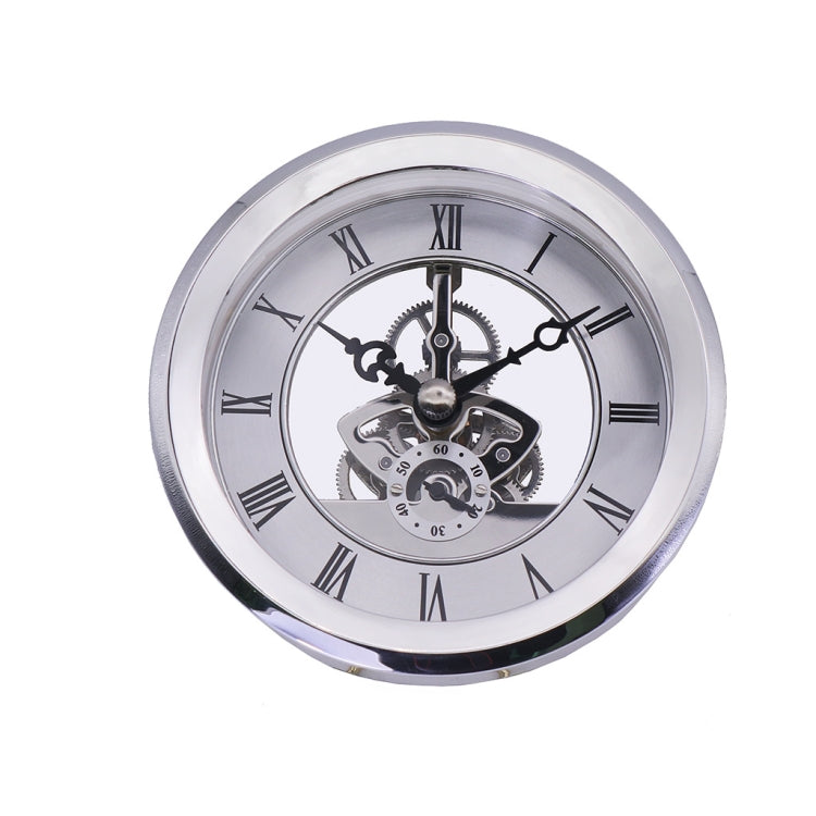 Metal See-through Quartz Clock Gear Clock DIY Accessories 103mm Silver Clock Head - DIY Clocks by PMc TechLife | Online Shopping South Africa | PMc TechLife | Buy Now Pay Later Mobicred