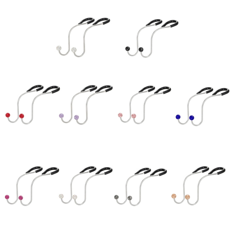 Multifunctional Car Seat Hooks With Diamond Inlay(Purple Red)