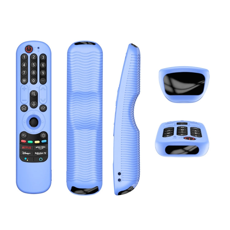 For LG An-MR21GC / AN-MR21N / AN-MR21GA TV Remote Control Silicone Protective Case(Luminous Blue) - Remote Control Covers by PMC TechLife | Online Shopping South Africa | PMC TechLife