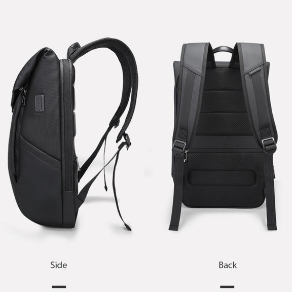 BANGE BG-2575  Anti theft Water-resistant Laptop Backpack 15.6 Inch Daily Work Business Backpack(Black)