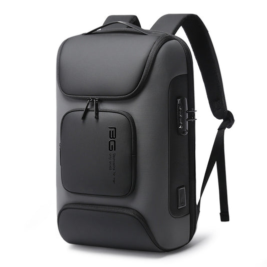 BANGE  BG-7216plus Antitheft Waterproof Travel Men Backpack 15.6 Inch Laptop Bag(Grey) - free shipping - PMC Jewellery - Order now!