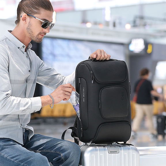 BANGE  BG-7216plus Antitheft Water-resistant Travel Men Backpack 15.6 Inch Laptop Bag(Grey)