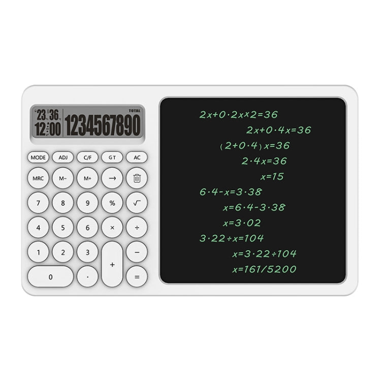 Office Calculator LCD Handwriting Board With Stand(White) -  by PMC TechLife | Online Shopping South Africa | PMC TechLife | Buy Now Pay Later Mobicred
