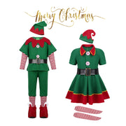 Christmas Green Elf Cosplay Costume Chris Santa Claus Costume Set, Size: 130cm(Male)
