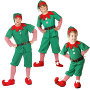 Christmas Green Elf Cosplay Costume Chris Santa Claus Costume Set, Size: 100cm(Male)