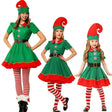 Christmas Green Elf Cosplay Costume Chris Santa Claus Costume Set, Size: 130cm(Female) - Wearable Decoration by PMC TechLife | Online Shopping South Africa | PMC TechLife