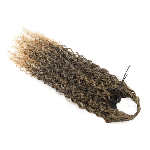 LSDP22 Drawstring Long Curly Wig Ponytail Mesh Curly Ponytail(1BT27)