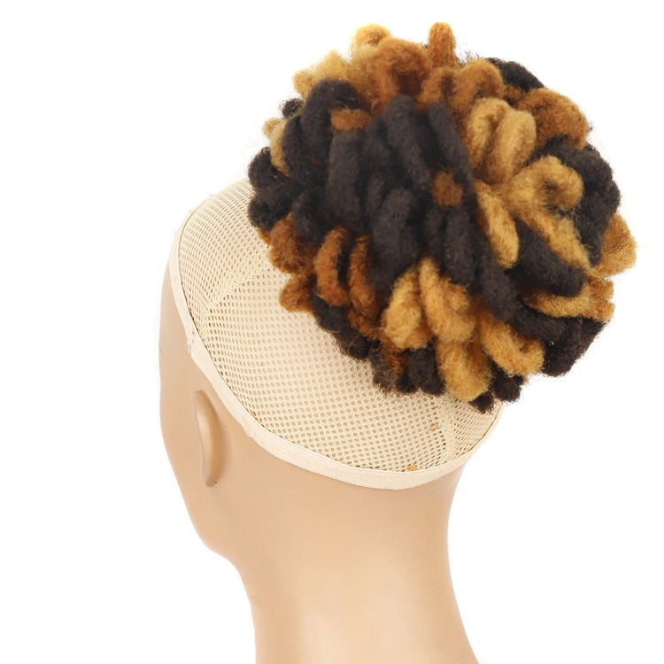 LSFBZB Drawstring Dreadlocks Wig Caterpillar Dreadlock Shaggy Hair Bun, Spec: 4H27H30 - free shipping - PMC TechLife - Order now!