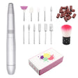 USB Plug Aluminum Nail Drill Machine Electric Manicure Milling Cutter Set(Silver) - Grinding Tools & Accessories by PMC Jewellery | Online Shopping South Africa | PMC Jewellery | Buy Now Pay Later Mobicred