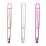 USB Plug Aluminum Nail Drill Machine Electric Manicure Milling Cutter Set(Golden)