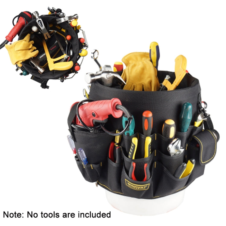 WINHUNT Multifunction Repair Hardware Barket Barrel Bag(30x28cm) - Storage Bags & Boxes by WINHUNT | Online Shopping South Africa | PMC Jewellery | Buy Now Pay Later Mobicred