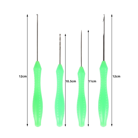 4 PCS / Set Carp Fishing Hook Needle Fishing Bead Bait Hook Needle