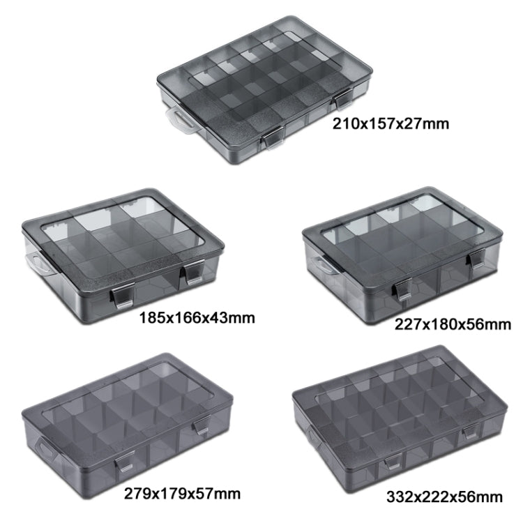 Multi-Compartment Sorted Electronic Parts Organiser, Specifications: 12 Grid