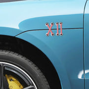 10pcs Shoelace Car Sticker Body Cover Up Scratch Patch Sticker(Red Cross)