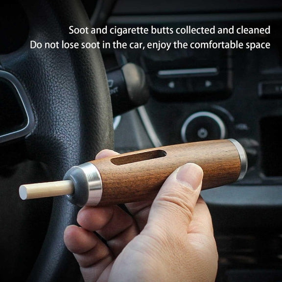 Car Smoking Multifunctional Anti-Flying Ashtray(Beechwood Rose Gold)