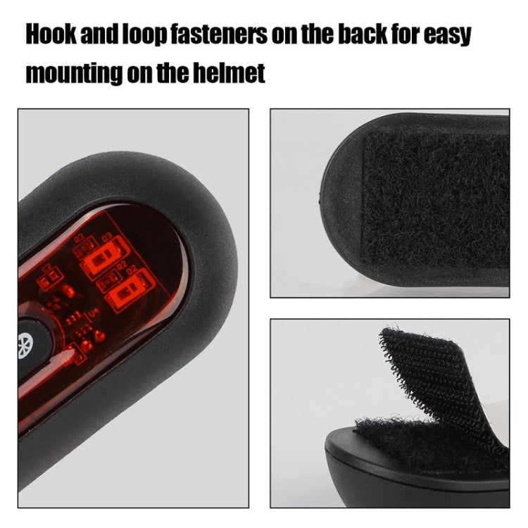 Motorbike Helmet Warning Light USB Rechargeable Waterproof Tail Light, Specification: 4 Beads - Signal Lights by PMC TechLife | Online Shopping South Africa | PMC TechLife | Buy Now Pay Later Mobicred