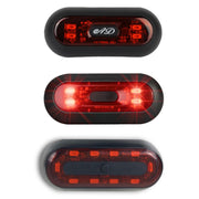 Motorbike Helmet Warning Light USB Rechargeable Water-resistant Tail Light, Specification: 4 Beads B Model
